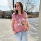 Preview: Bügelbild Flower Boots rosa